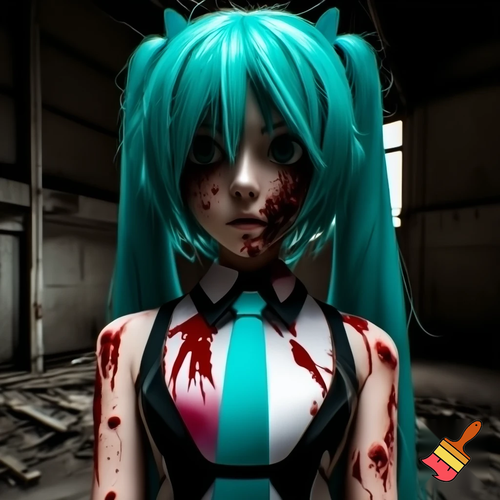 hatsune miku bloody