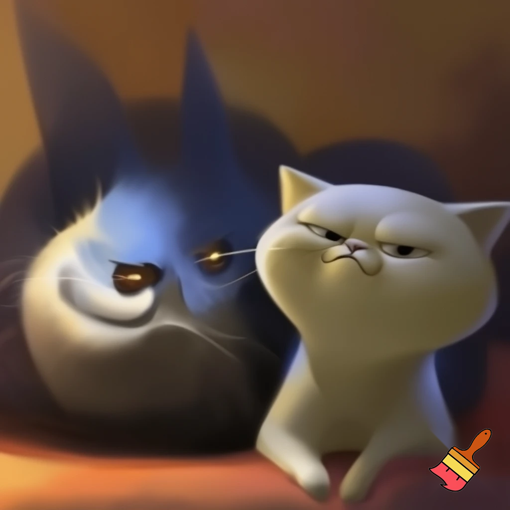 Cat with a stupid smirk