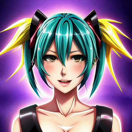 scary hatsune miku distorted
