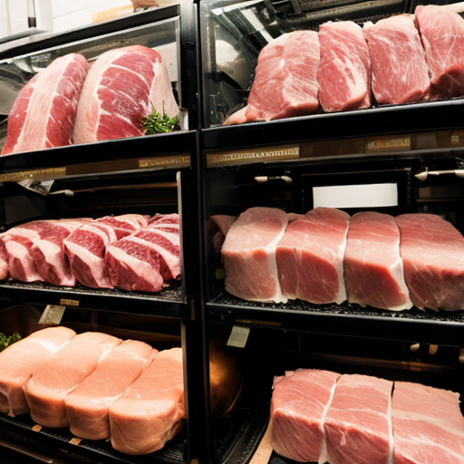 Make me a butcher sighn with a cow and butcher’s knife and clever with other meats make it say jamieson and sons 