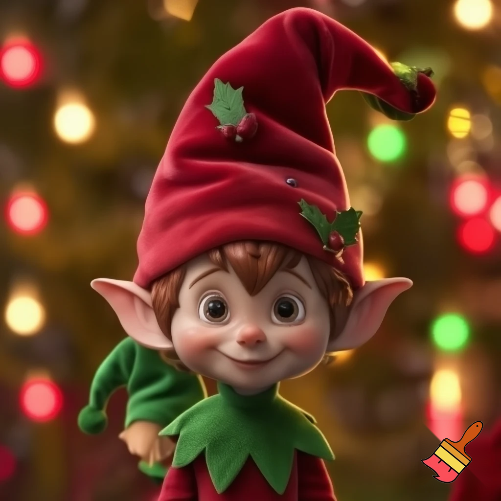 Christmas hat Elf on the elf hat velvet Christmas hat elf hat Christmas hat
