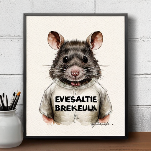  rat, evil, sinister, wearing prison outfit, mugshot style, no human