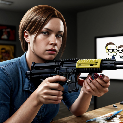 the simpons with guns