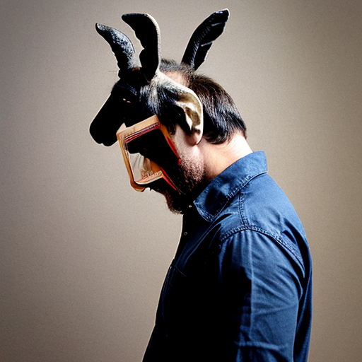 man with donkey head