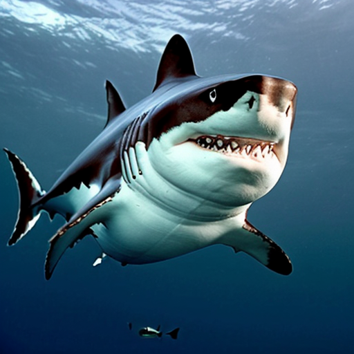 A shark hybrid with a mellon 