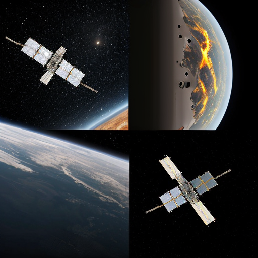 Mostrare l’astronave dall’esterno nello spazio profondo, includendo **due viste nella stessa immagine** (ad esempio vista a tre quarti e vista laterale o dall’alto).  
> L’astronave deve apparire piccola e agile, con fusoliera aerodinamica, propulsori posteriori luminosi, antenne e dettagli funzionali, finestrini panoramici.  
> Illuminazione cinematografica, riflessi realistici sulla scocca, stelle e un pianeta sullo sfondo per dare scala, resa ultra-dettagliata, qualità 4K.