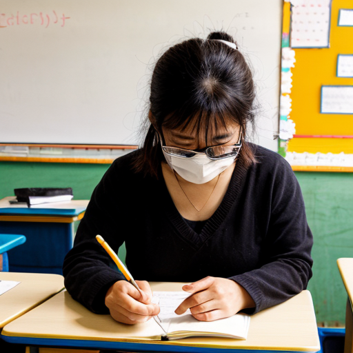 a panda teacher checking puntuality