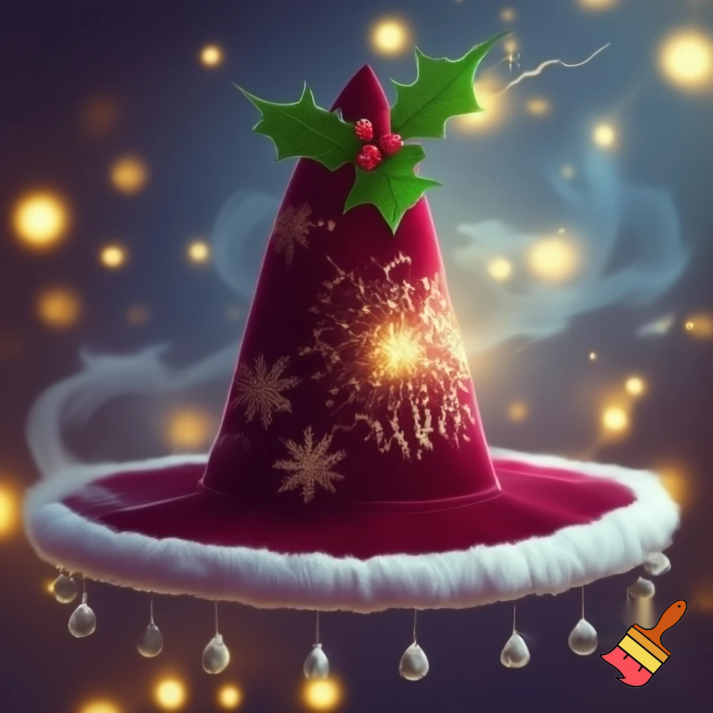 Christmas wizard hat
