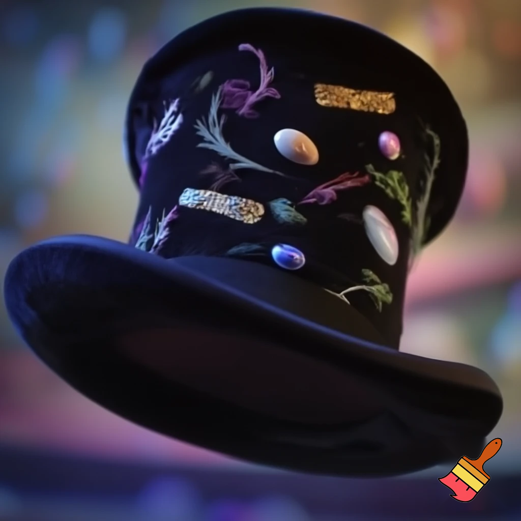 Willy Wonka top hat velvet black and velvet Willy Wonka patterns Easter pattern