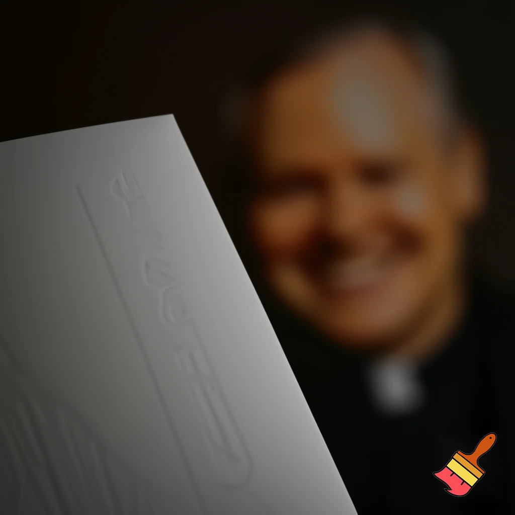 Thanks giving thank you note with picture of the celebrant in the background or video. So tell celebrant is Fr. Justus Rottuk of Divine Word
