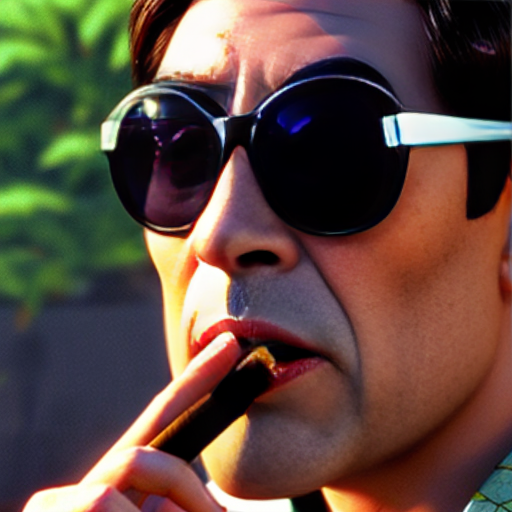 master oogway. smoking a cig with pixelated. sunglasses on