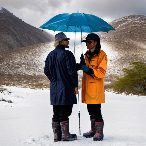 create images for the following:Desert	hat, sunglasses, T-shirt, shorts, sunscreen
Rainforest	raincoat, rain boots, umbrella
Polar	heavy coat, winter hat, scarf, gloves, snow boots
Mountains	jacket, warm hat, boots, long pants
