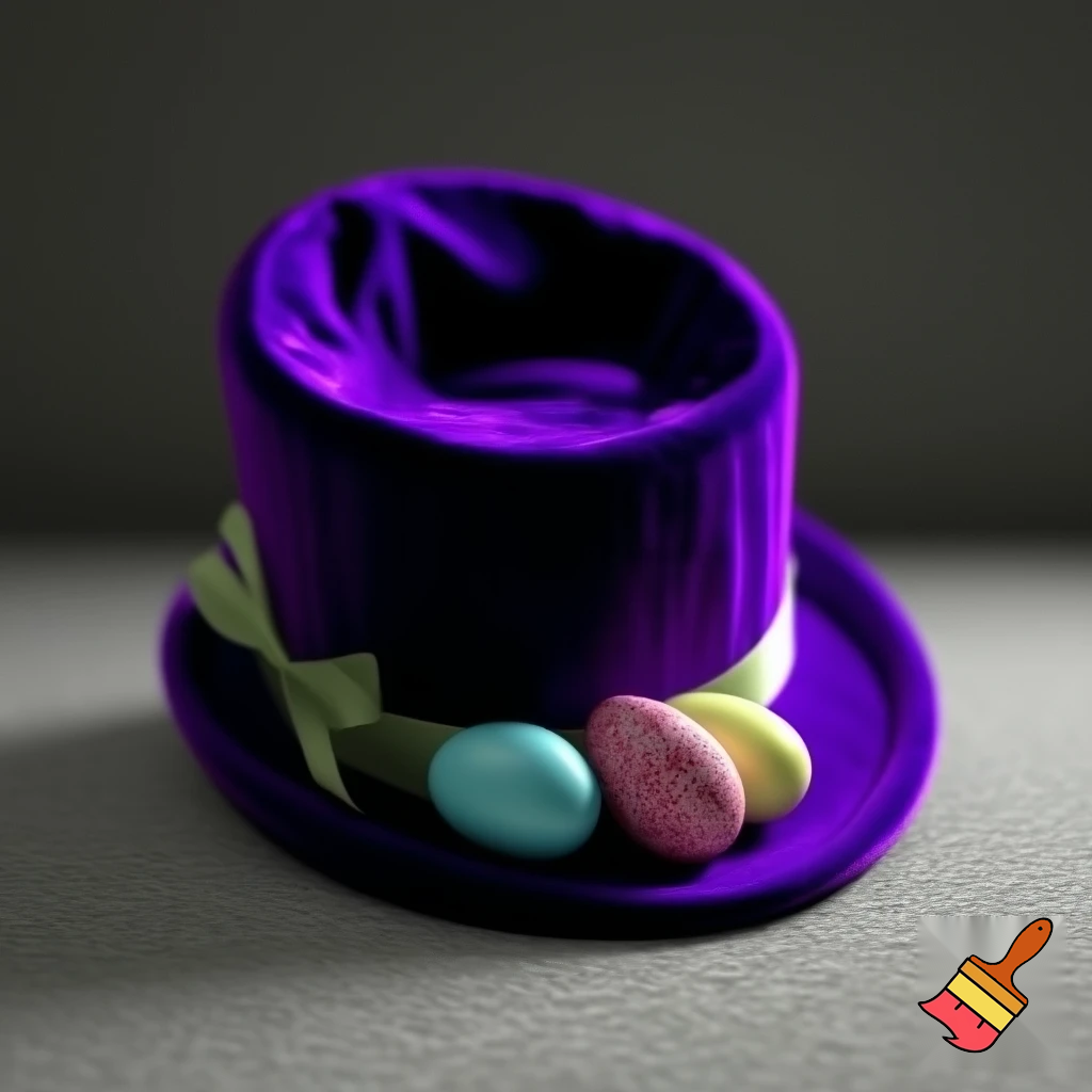 Magic top hat velvet Easter top hat