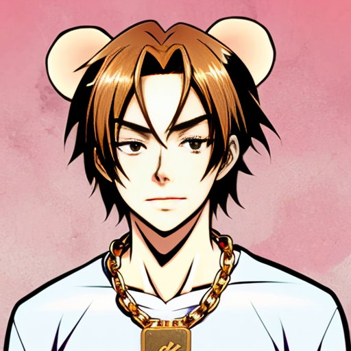 MUGSHOT OF BUFF RAT WITH GOLD CHAIN