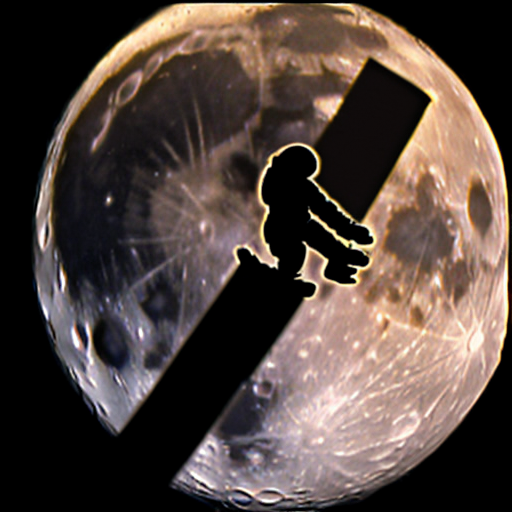 baer on the moon saying stinky bum
