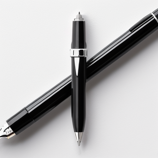 Same top-down view. The red fountain pen moves clockwise, beginning to connect the ink droplets with a thick glossy black line. The ant stays in the center. Ink line is shiny and wet-looking, reflecting light softly. Minimalist white paper background. 2D digital illustration, detailed, realistic textures.
