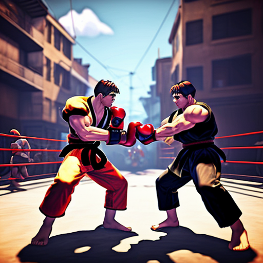 fait moi une image jacket de jeu vidéo avec le titre Zoo Punch qui est un jeu de combat à la street fighter avec un style low poly se sont des aniamux humaniser qui se batte