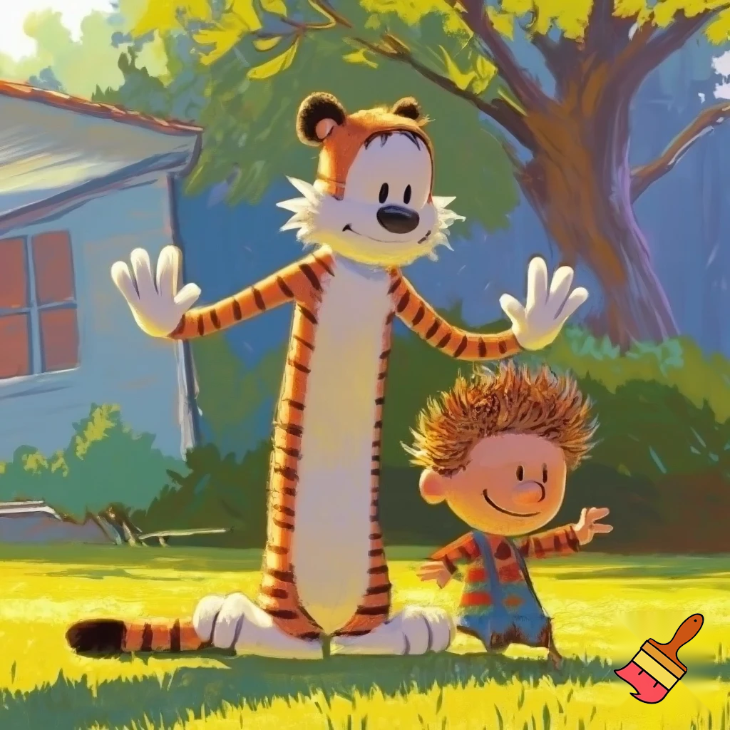 im making a comic strip series like calvin and hobbes, give me 2 more origanal charachters with but not the same people as calvin and hobbes
