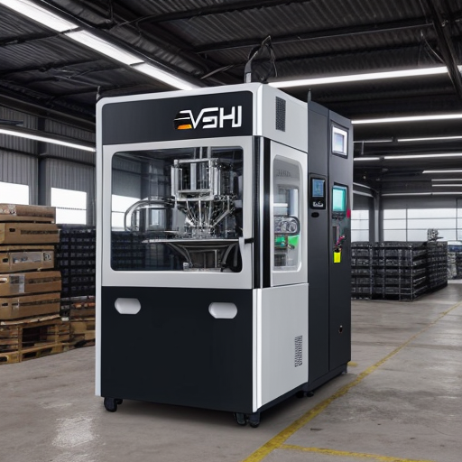 Create a realistic high-quality industrial advertisement image of a modern automatic packaging machine in a clean factory environment, cinematic lighting, ultra sharp focus, professional product photography style, minimal background, elegant composition, bold headline area at top.

Add small clean text at bottom:
Sumitech Engineers
www.sumitechpacksolution.com
Ph: 9687632250
Plot No - 23, Survey No - 2228/23, Param Industrial Hub, Opp. Evershine Industrial Estate, Dharampur Road, Karvad, Vapi, Gujarat - 396193

Instagram post format, 1:1 ratio, ultra realistic, commercial ad style.
