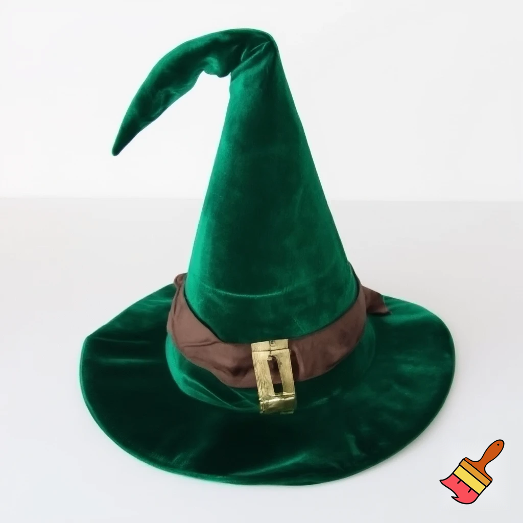 Fabric and velvet Christmas wizard hat Christmas hat