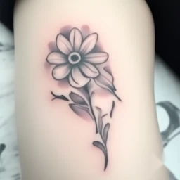 march birth flower tattoo