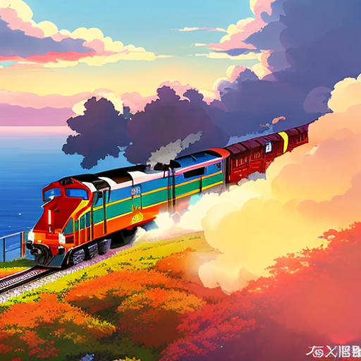 create a steam of a train