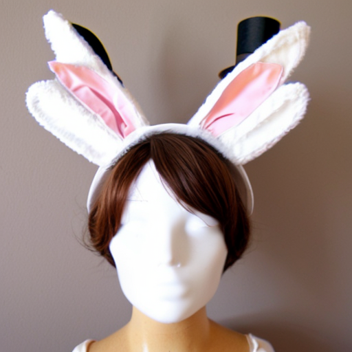 Easter bunny top hat, top hat, Easter bunny ears top hat
