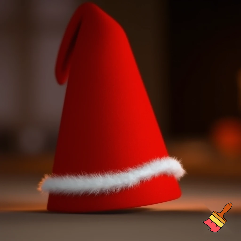 A wizard Christmas hat read the correct colour