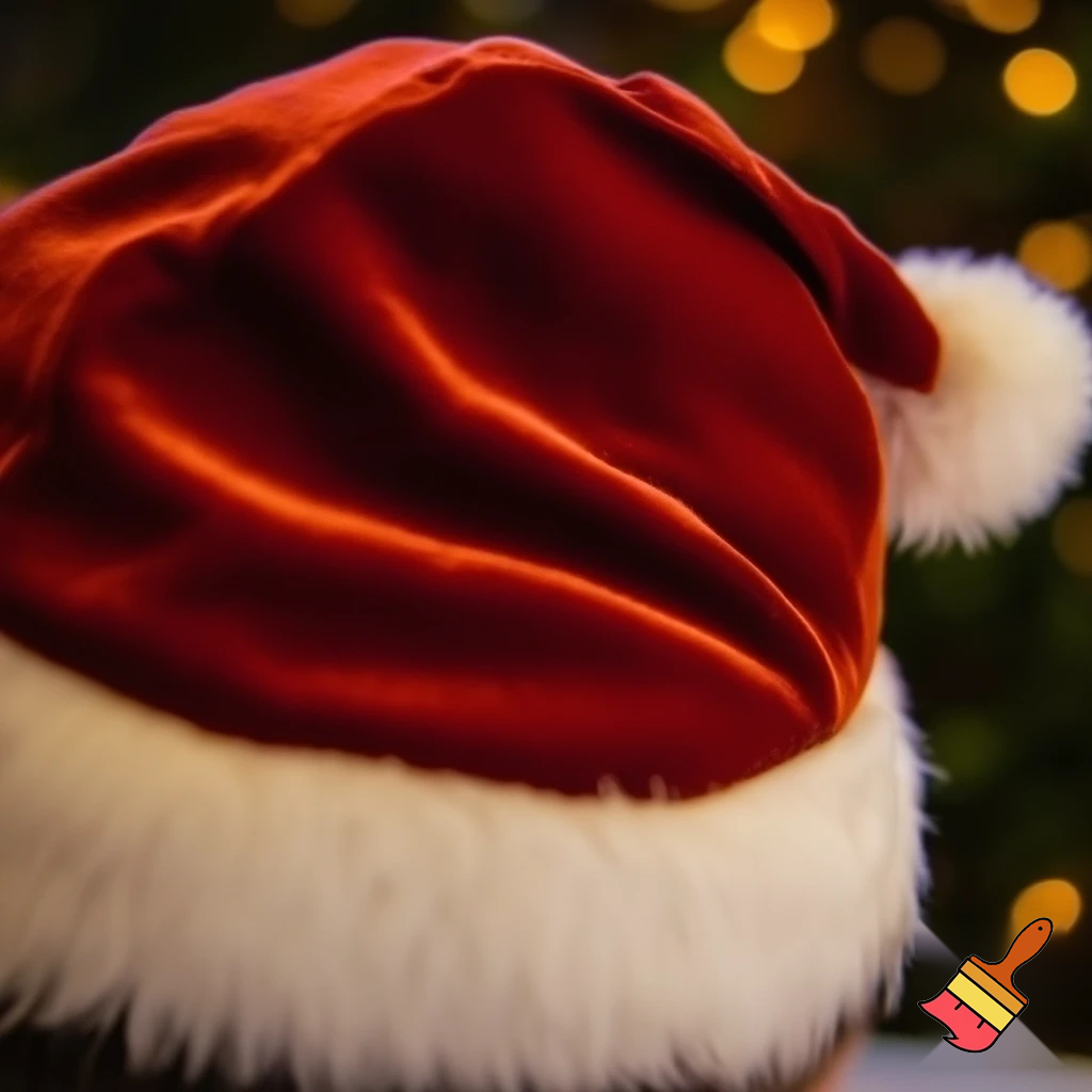 Christmas hat, Santa Claus hat velvet hat offensive hat