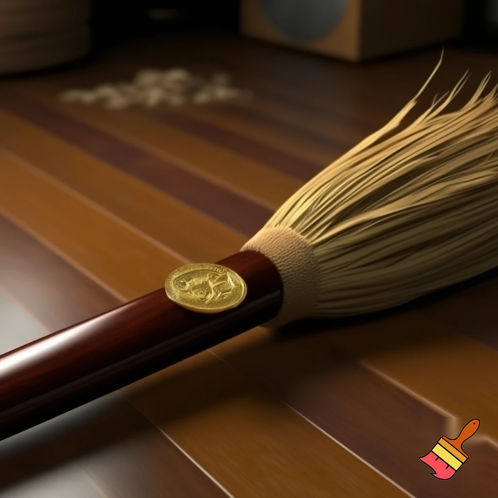 A gold medal broomstick