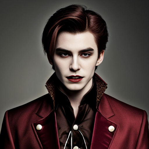 Vampire Prince with Brown Hair 
