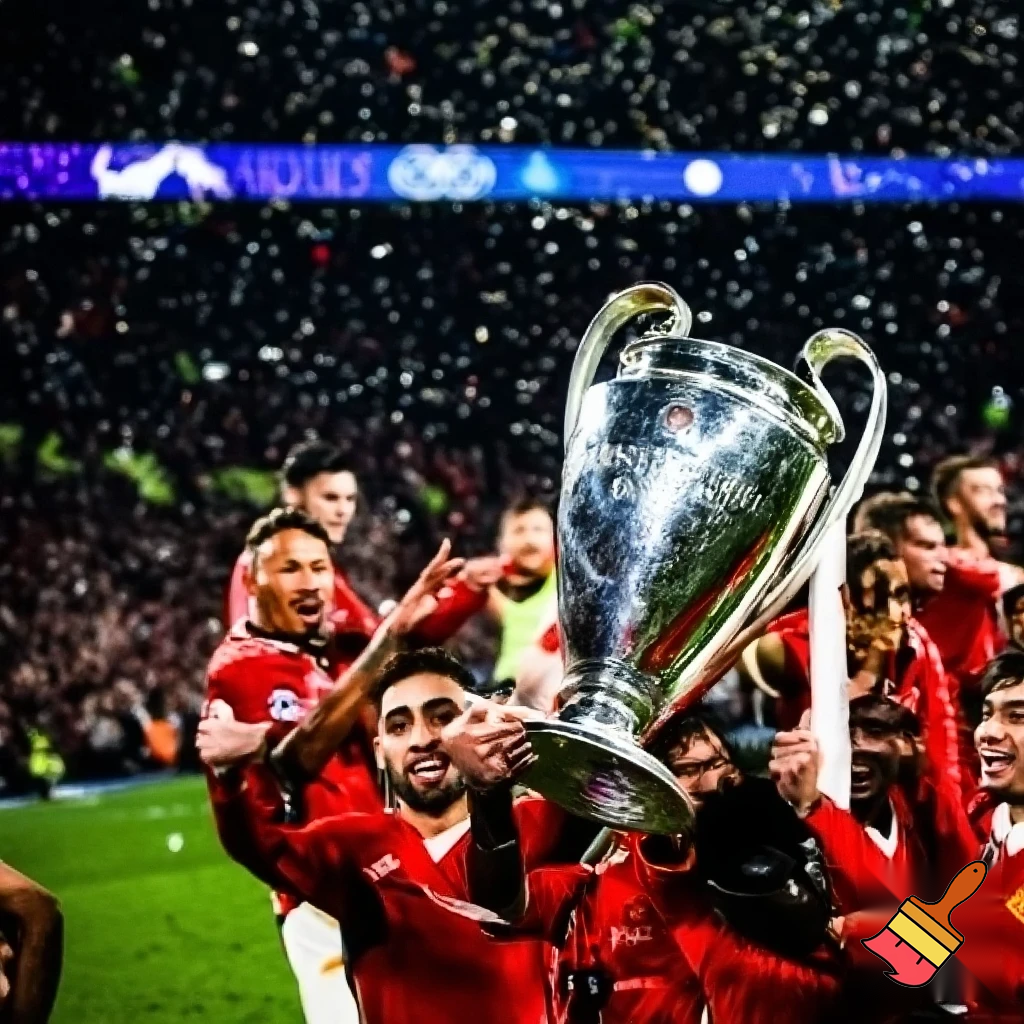 manchester utd lifting the champions league