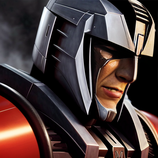 A Injured Starscream getting protected by megatron 