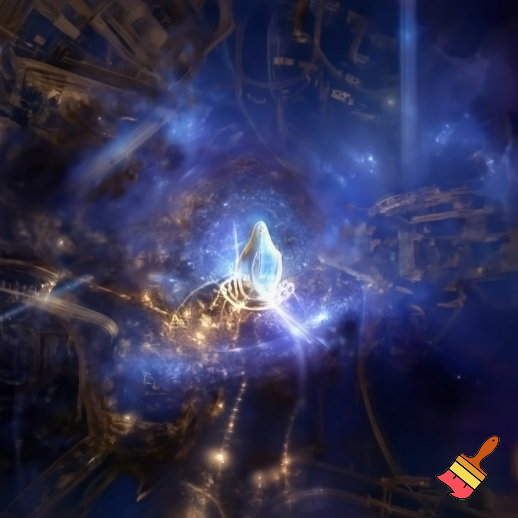 Create some space inspired art about the book The Beginners Guide To Artificial Intelligence by Frank Dartey Amankonah