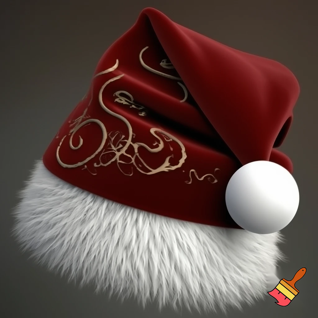 Christmas Santa Claus velvet hat delicate special delicate hat
