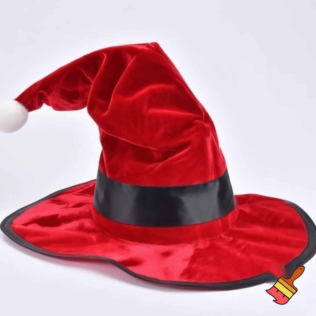  costume wizard hat Christmas hat costume red Santa Claus hat velvet
