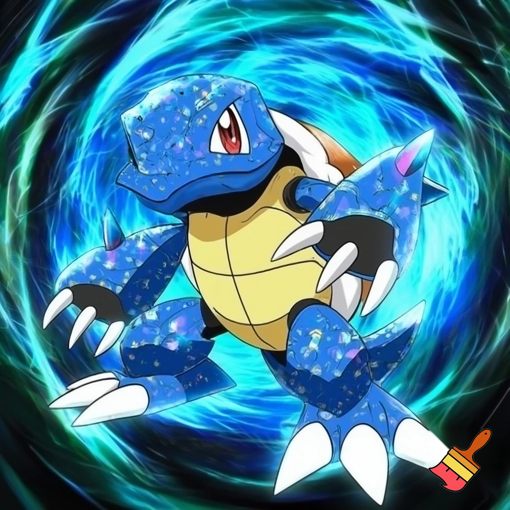 blue rookie level agumon veemon digimon squirtle blue wartortle turtle pokemon fusion
