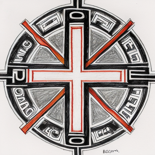 je voudrais que soit enchevêtré dans un même dessin, de façon longiligne : une croix occitane un peu stylisée, les lettre BCS dans une écriture fine, le logo du stade toulousaine, tout cela dans les tons gris avec ombrage.