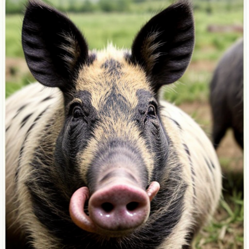 create evil feral mugshot of wild dog in a WANTED poster and add these reasonscreate a wanted poster with a mugshot picture of an evil human wild pig. the reward should be a lifetime supply of bacon and these are the reasons why•	These pests cause damage to the environment through wallowing, rooting for food and selective feeding.
•	By 1880, they were already considered a serious pest in parts of New South Wales. 
•	 They prey on newborn lambs, destroy crops, damage fences, foul water sources, and compete with livestock for food.
•	 Their impact costs farmers millions of dollars annually. 
•	Wild pigs are potential carriers of diseases, including foot-and-mouth disease
add these
