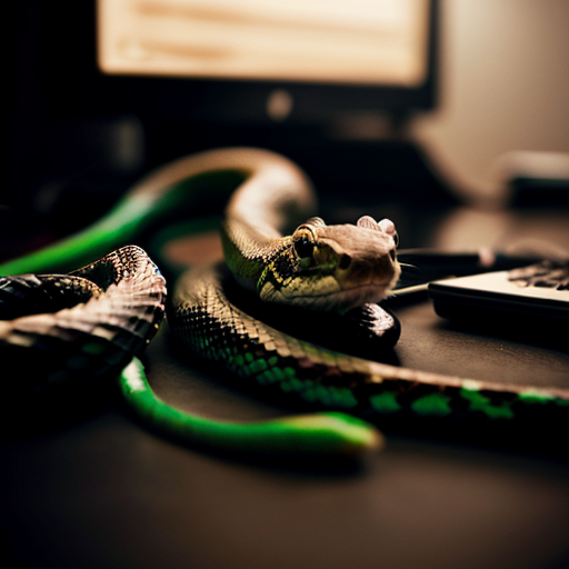 A realistic close-up scene: a snake tightly coiled around a computer mouse. The snake’s body wraps the mouse smoothly, emphasizing the shape of the mouse and the texture of the snake’s scales. The computer mouse is the main focal point, sharp and clearly visible within the snake’s coils. The background is completely blurred and indistinct, no visible objects or environment details. Shallow depth of field, soft studio lighting, high realism, detailed textures, calm but tense atmosphere, focus on the interaction between the snake and the mouse.
clean composition, centered subject, product-style photography, neutral color palette