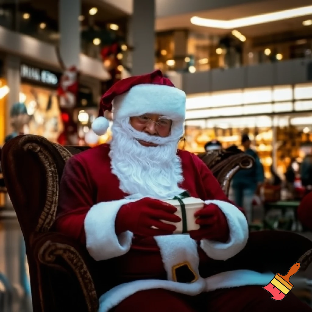 Santa Claus chair💫🌠⭐️🌟 Santa Claus shopping centre shopping centre chair Santa Claus chair