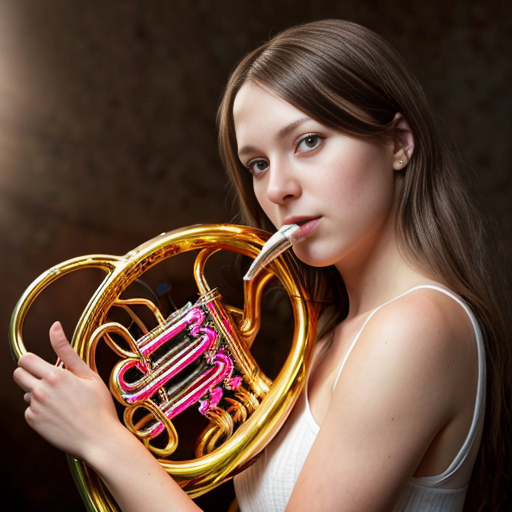 Female French Horn player 