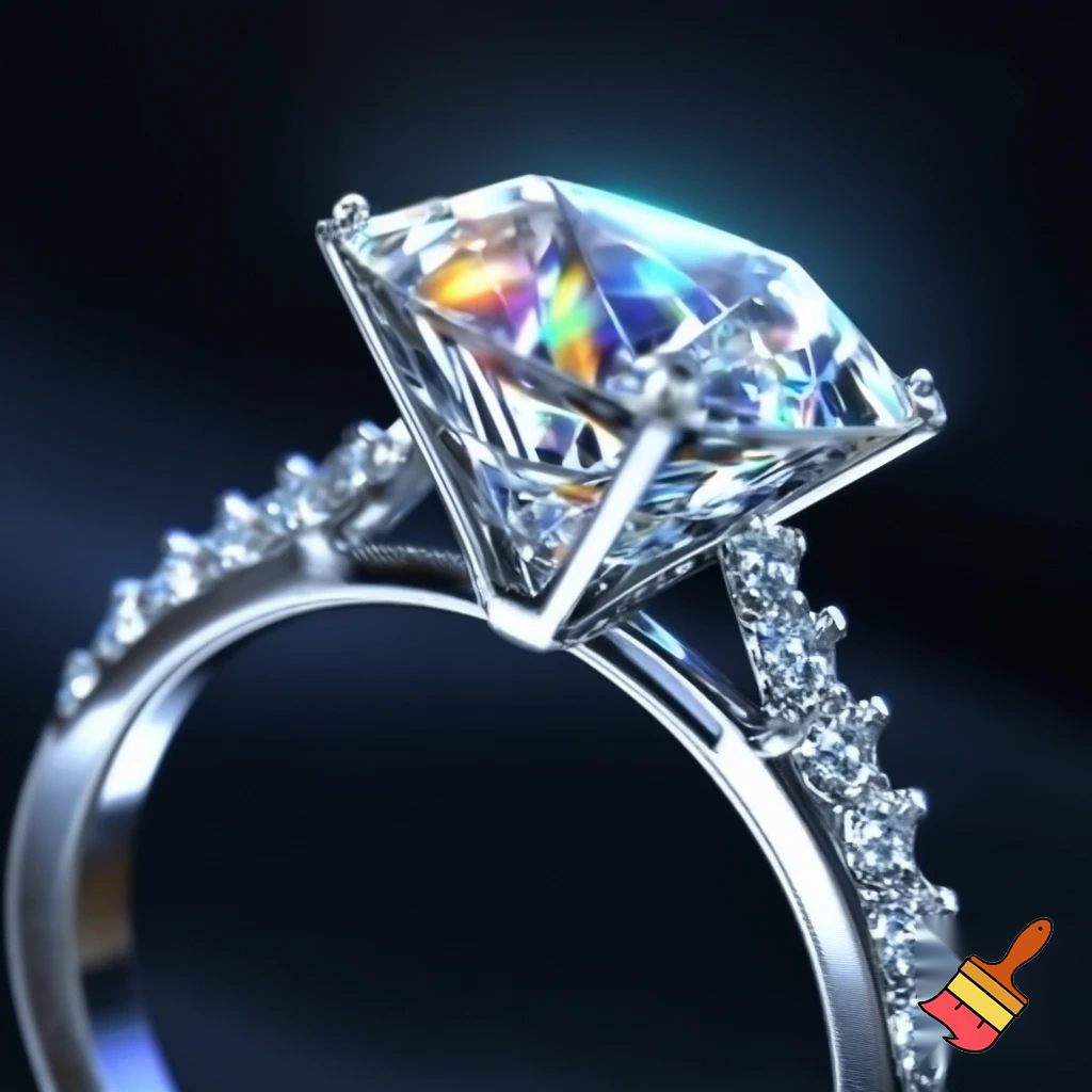 Diamond jewellery ring