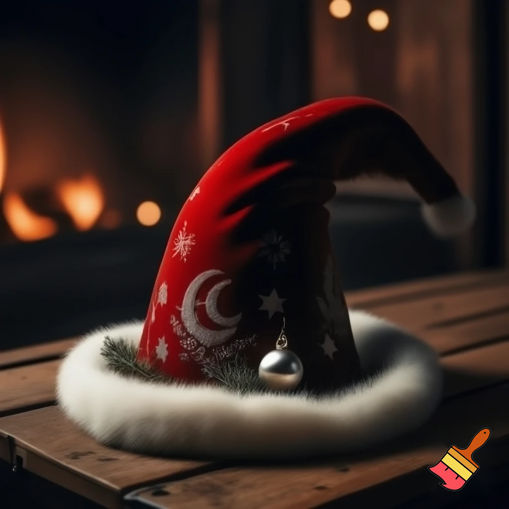 A wizard Christmas hat