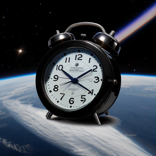 alarm clock in space
