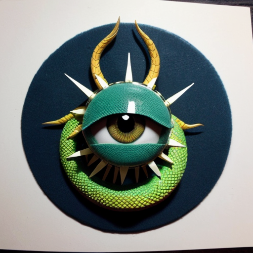 make a dragon with 300230 eyes