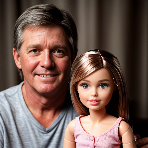 make a three year old barbie with her brother that is ken and dad