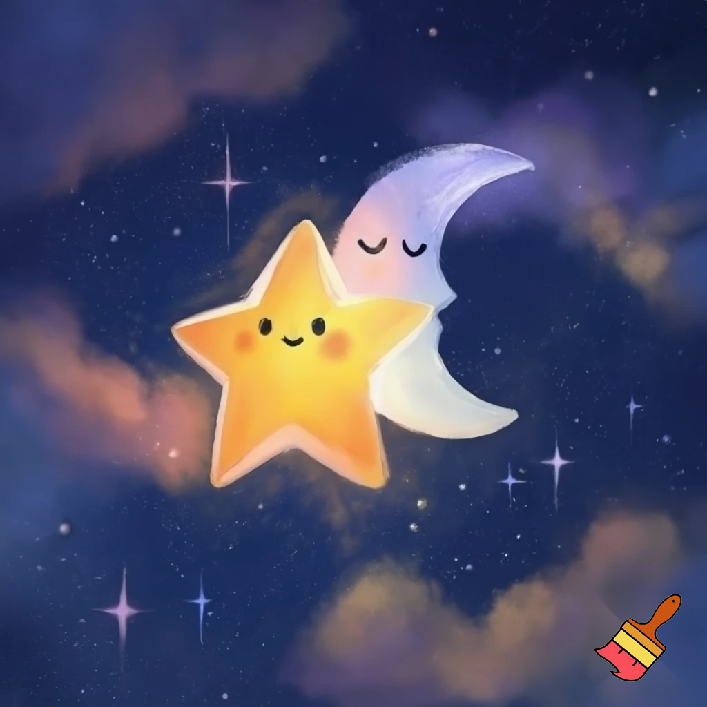 Star and the moon cartoon
