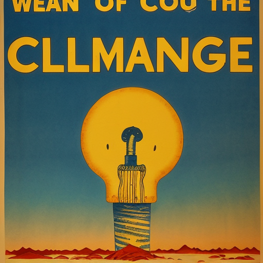 a scarrry climate change poster
