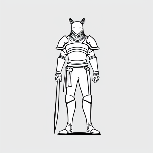 inked fantasy warrior